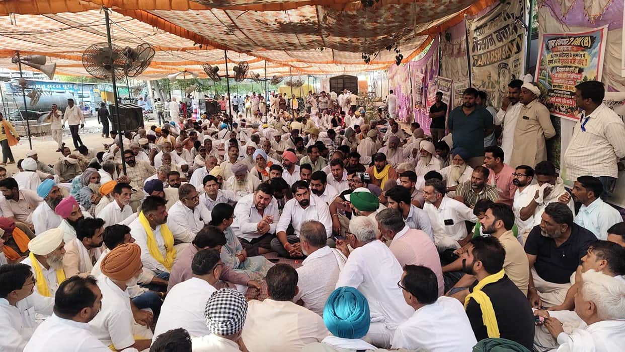 gharsana farmers protest irrigation water panchayat election boycott rajasthan