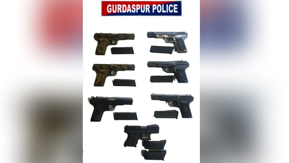 Inter-state arms racket busted Four nabbed in Gurdaspur seven pistols seized links to Dubai and US