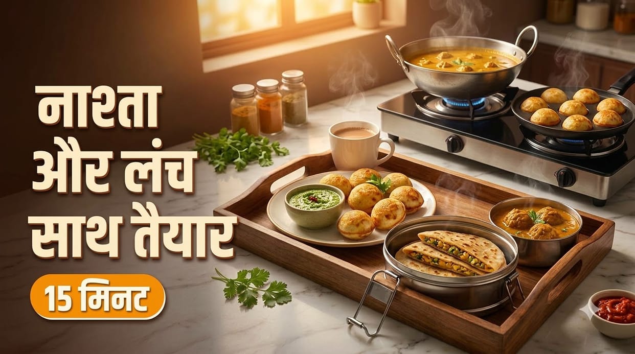 No More Kitchen Stress: Prepare Breakfast & Lunch Together in Just 15 Minutes