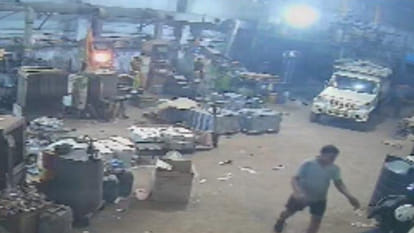 Kanpur: Out-of-control pickup truck runs over worker at battery factory; guard also injured