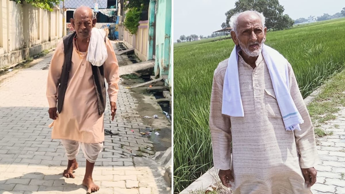 उम्र को मात: 96 की उम्र में नंगे पांव 16 किमी चलते हैं सत्यनारायण, 93 में भी 10 बीघे की खेती करते हैं नंदलाल