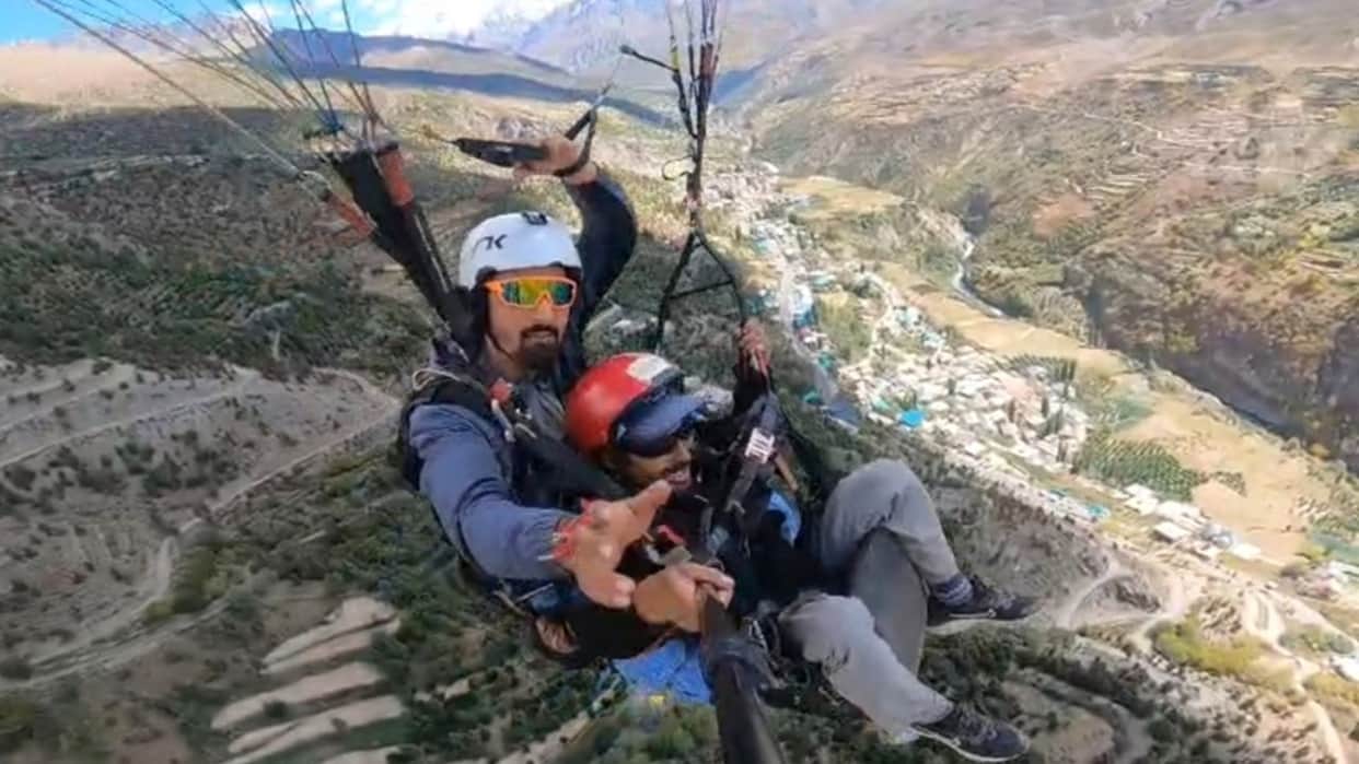 shashur monastery paragliding trial successful lahaul spiti 11482 feet