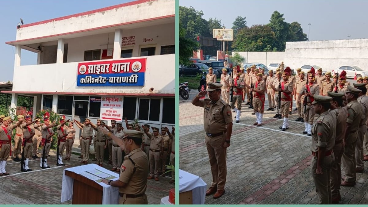 गांधी व शास्त्री जयंती: वाराणसी में डीसीपी वरुणा जोन ने दी श्रद्धांजलि, पुलिसकर्मियों को दिलाई स्वच्छता की शपथ