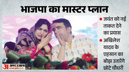 पत्नी चारू के साथ जयंत चौधरी