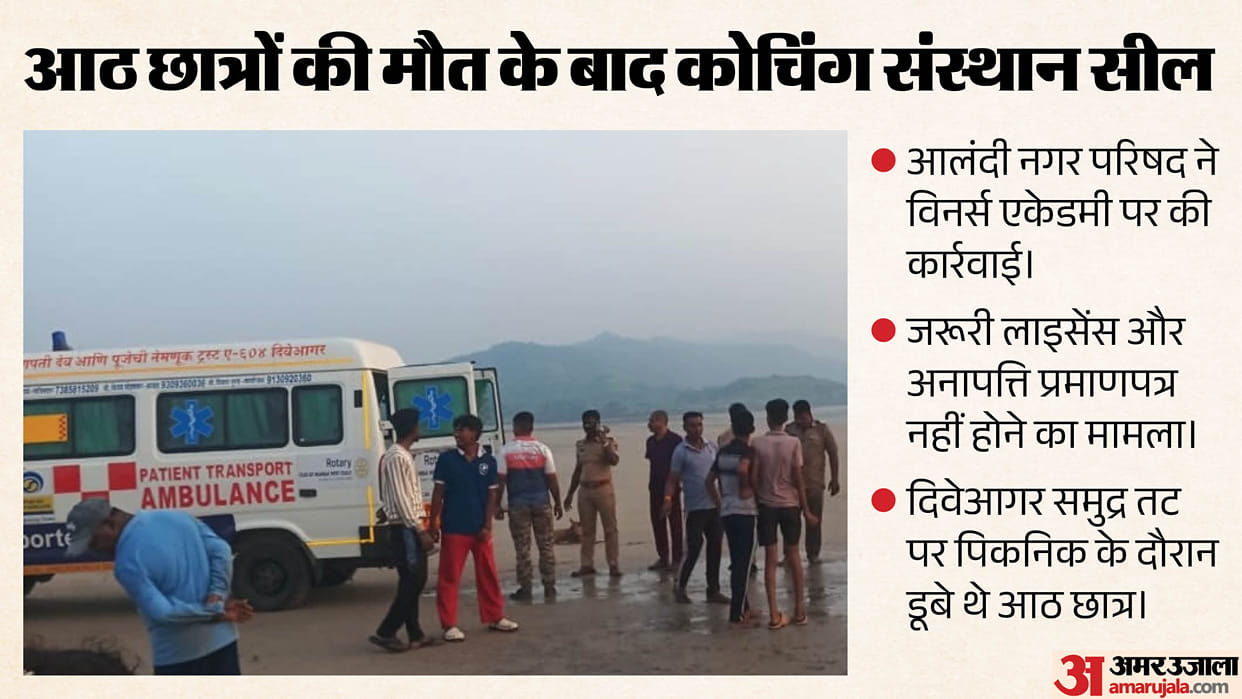 Alandi Coaching Institute Sealed After Eight Students Drown at Diveagar Beach