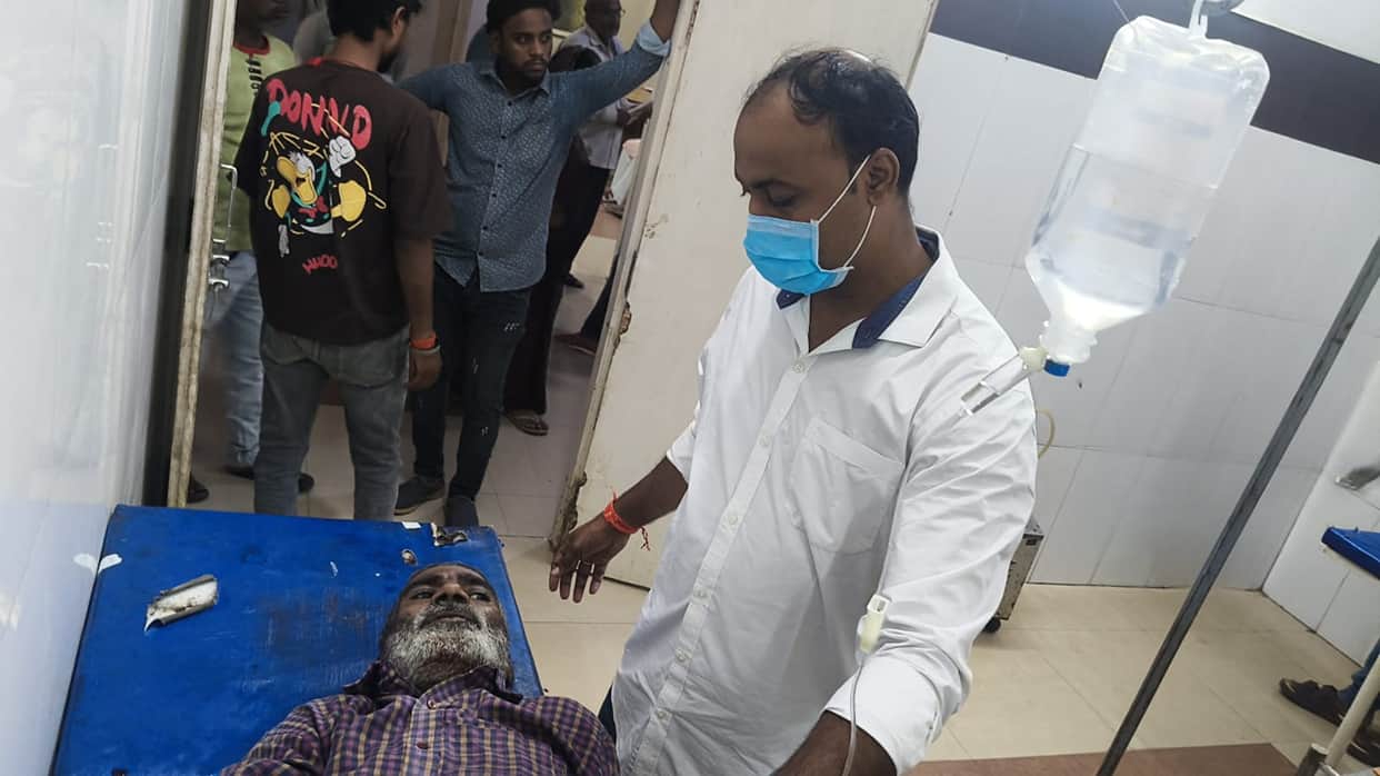 Kannauj Road Accident Tempo overturns while trying to save a child driver and passenger critically injured