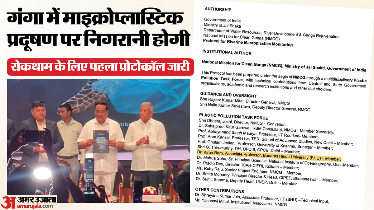 यूपी: गंगा को माइक्रो प्लास्टिक प्रदूषण से बचाने का प्रोटोकॉल, हॉटस्पॉट की होगी पहचान; 8 संस्थानों का सहयोग