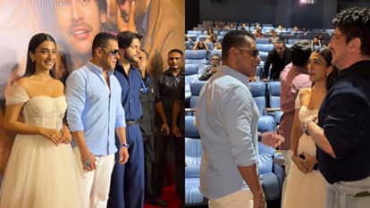 Salman Khan Attend Veer Pahariya and Sajid Nadiadwala Niece Aafiya Sayed film Prem Keetanu Screening in mumbai