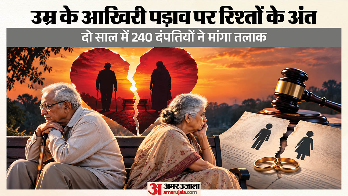 सहारे की उम्र में जुदाई का फैसला: बुढ़ापे में तलाक लेने कोर्ट पहुंचे पति-पत्नी, दो साल में ऐसे 240 मामले