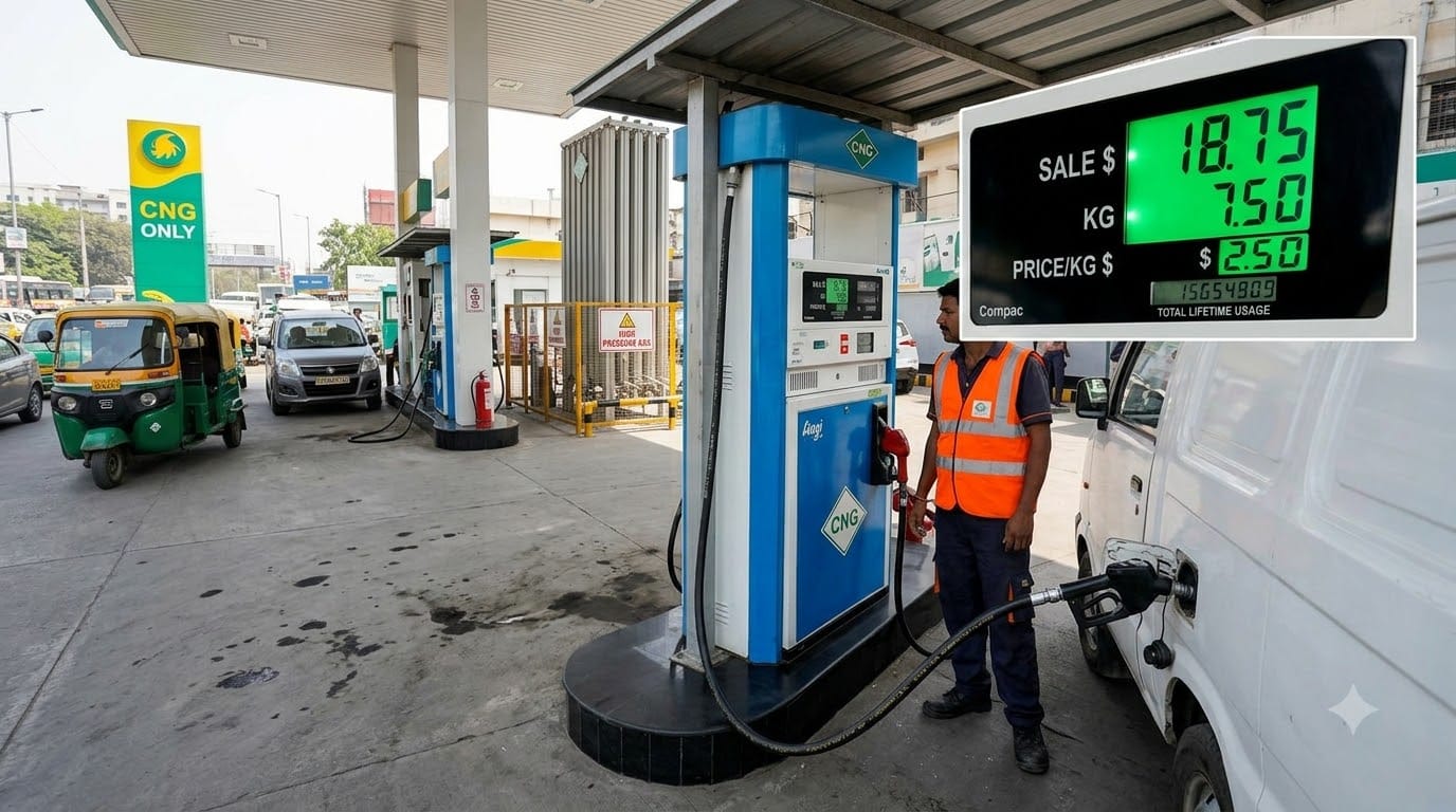 CNG Car Fuel Meter Reading: How to Check KG and Rupees While Refueling