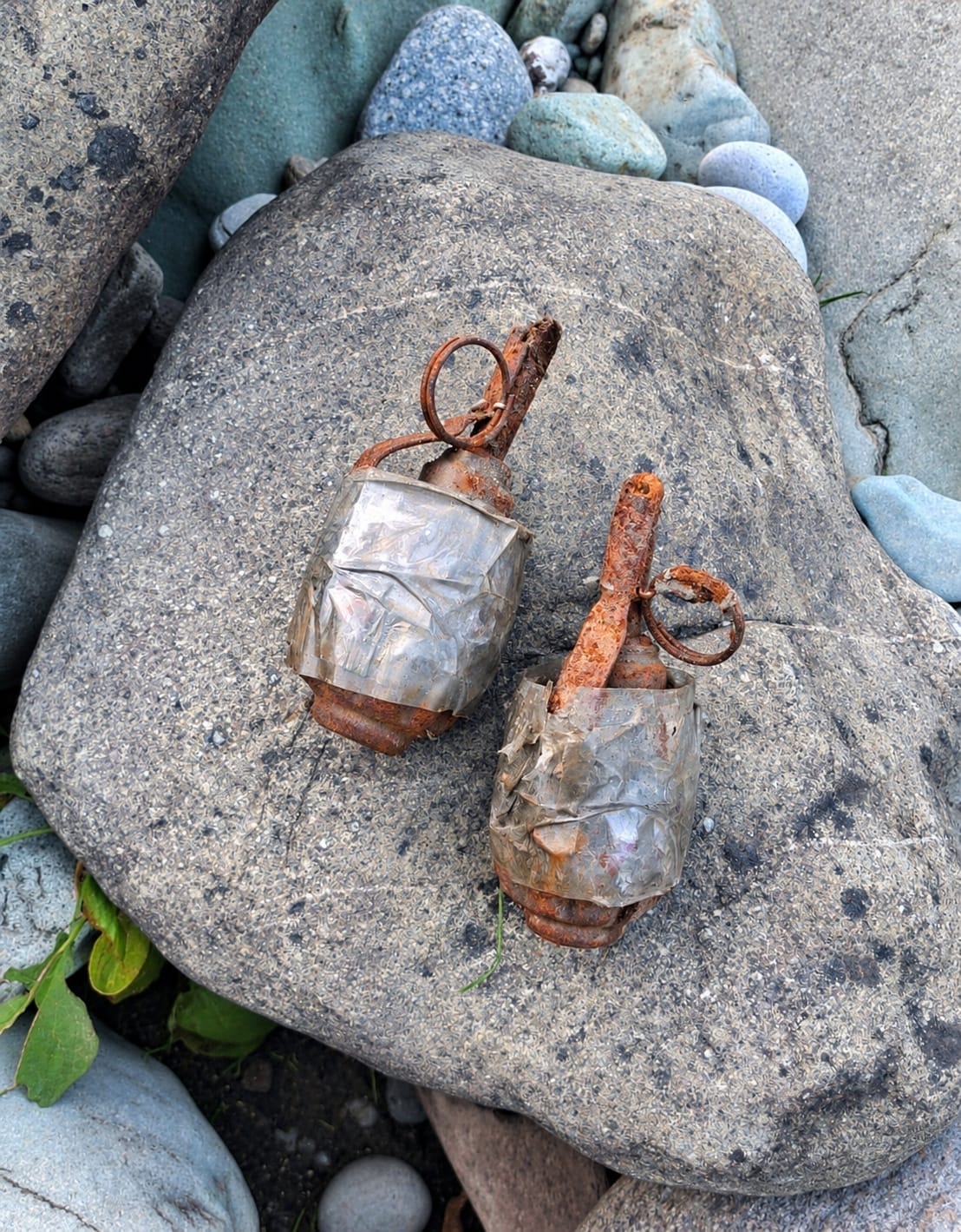 Two rusted hand grenades found in Gurez's Chontiwari village