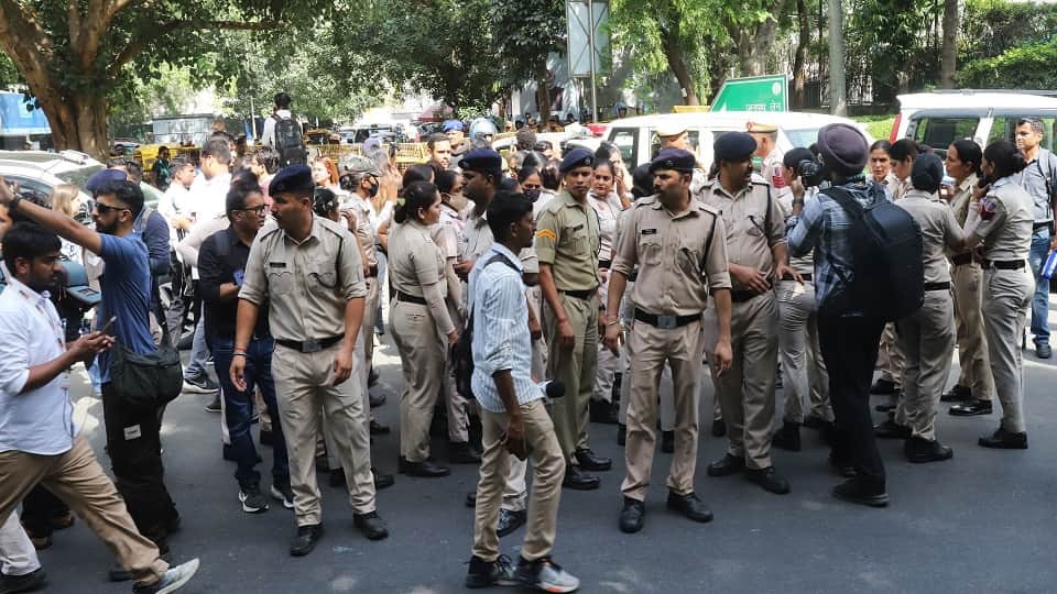 Delhi Police registered three FIRs regarding protests against CEC gyanesh kumar