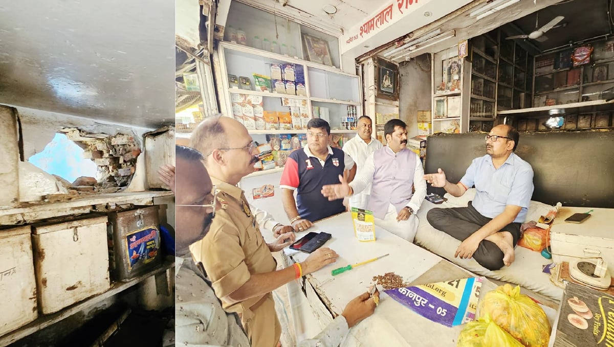 कानपुर: सीपी दफ्तर-थाने से चंद कदम दूर चोरी, दीवार काटकर दुकान में घुसे थे शातिर, लाखों के ड्राई फ्रूट्स पार