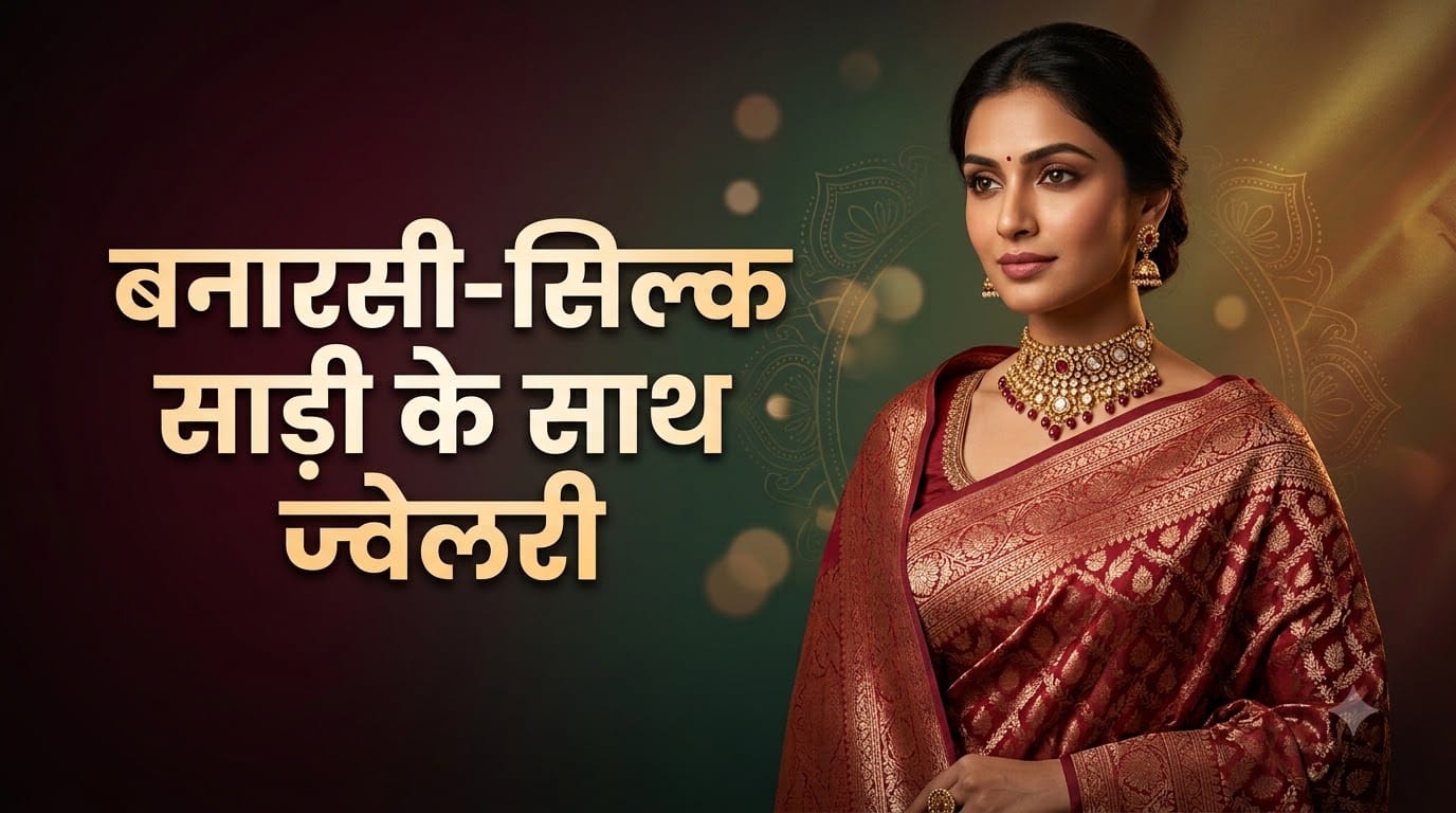 Best Jewellery for Karwa Chauth: Choose Jewellery According to Saree Fabric and Colour