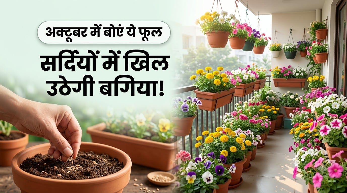 अक्तूबर में कौन से पौधे लगाएं ताकि सर्दियों में आपका मिनी गार्डन खिल उठे
