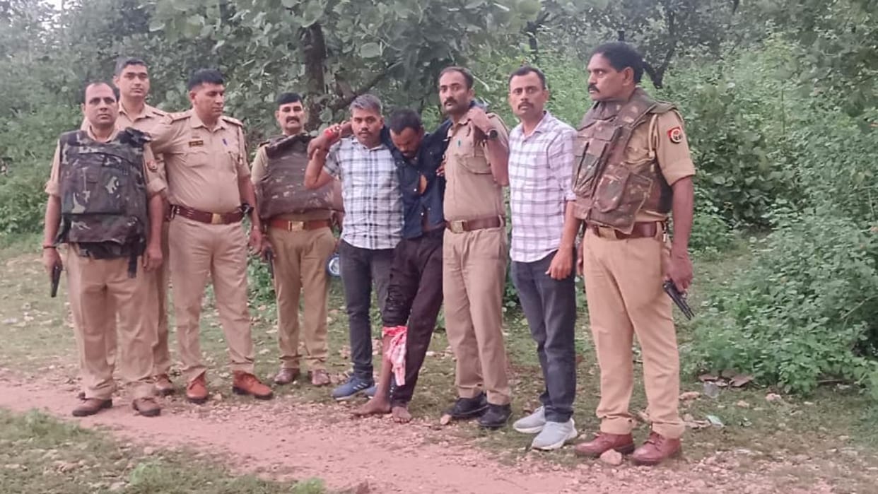 Lalitpur: Accused of raping a minor arrested in an encounter; sustained a gunshot wound to the leg.