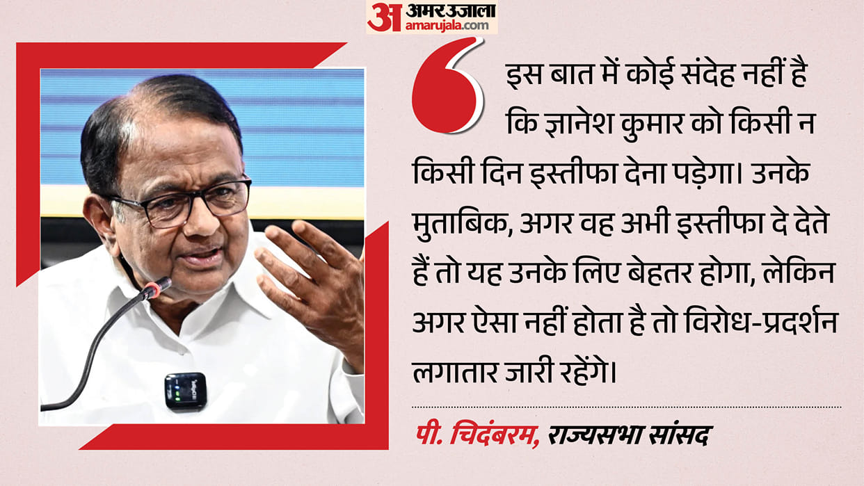 Resignation inevitable sooner or later Chidambaram lashes out Gyanesh Kumar says agitation continue CEC down