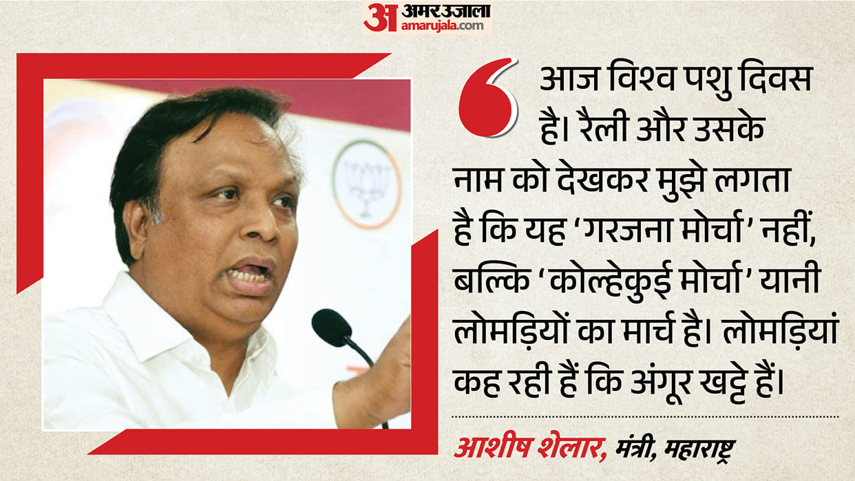 March of foxes on Animal Day Shelar on Thackeray brothers rally EVMs are good if they win bad if they lose