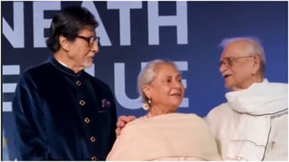 Jaya Bachchan Laugh with Gulzar video goes viral users comment on it says it is rare