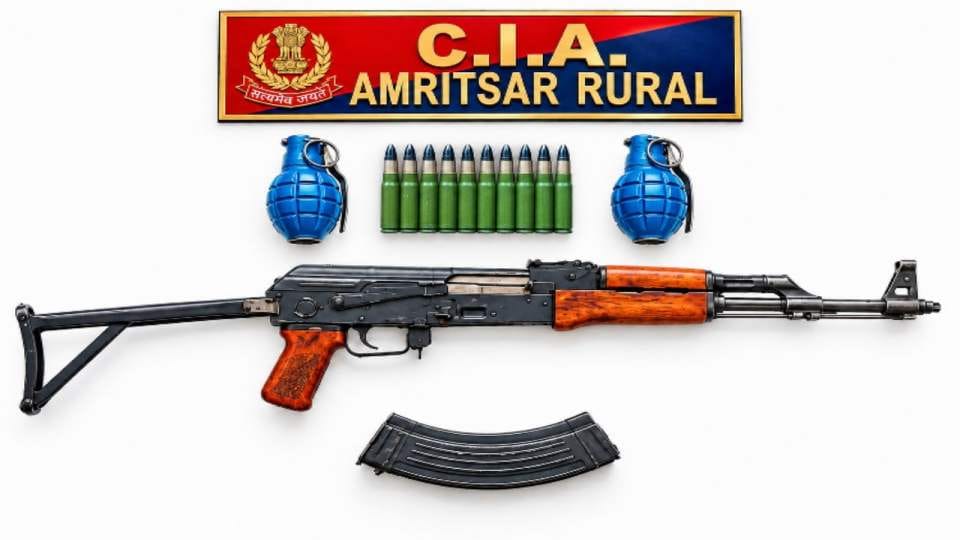 Accused arrested with AK-47 and hand grenades