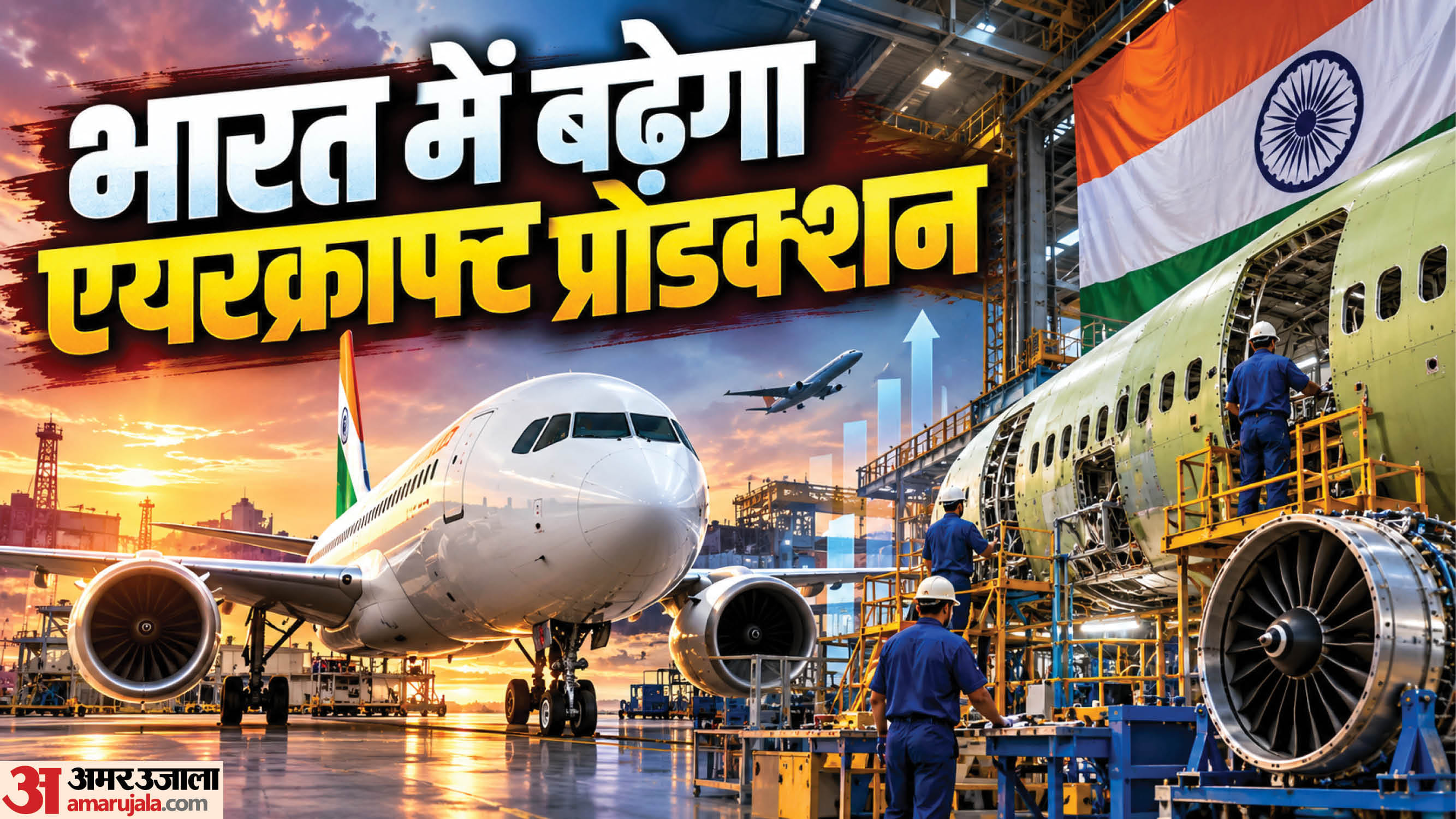 भारत में बढ़ेगा एयरक्राफ्ट प्रोडक्शन