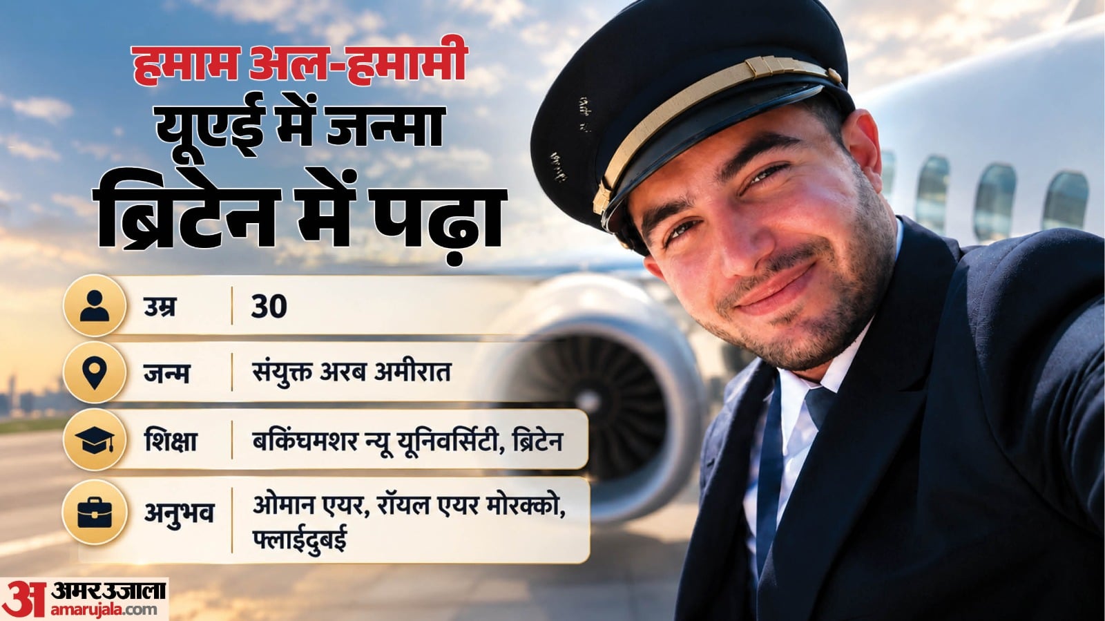 फ्लाईदुबई विमान का को-पायलट था हमाम अल-हमामी।