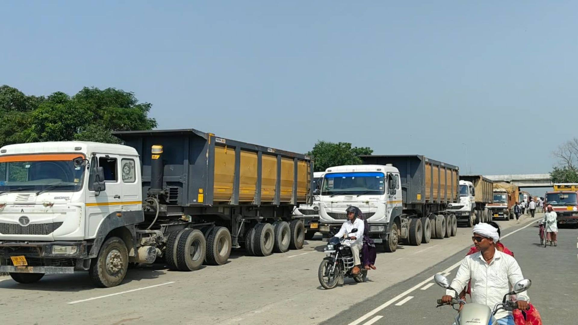 Ghazipur Mason killed hit vehicle protest held with three-hour road blockade CCTV footage being examined