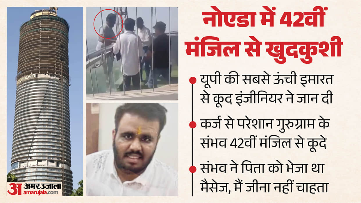 Suicide from Noida tallest building AC technician Altaf who tried to save Sambhav Jain recounted entire story
