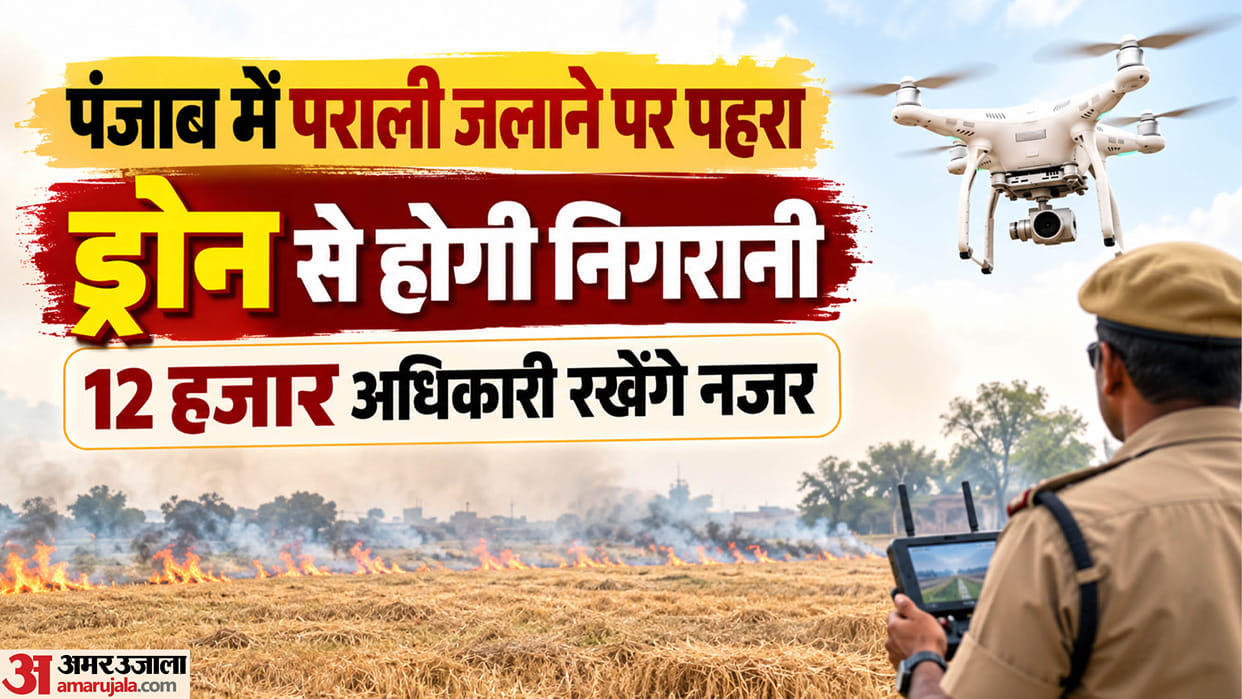 Crackdown on stubble burning in Punjab