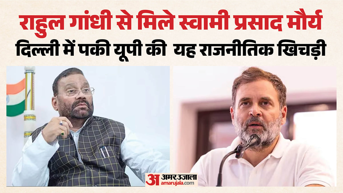 यूपी: बसपा-सपा में रह चुके पूर्व मंत्री स्वामी प्रसाद मौर्य मिले राहुल से, गठबंधन के साथ चुनाव लड़ने का एलान
