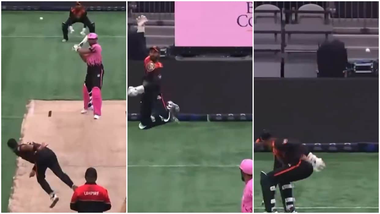 How Short Was The Boundary? Bouncer Clears Wicketkeeper's Head Without Batter's Touch; Watch Video
