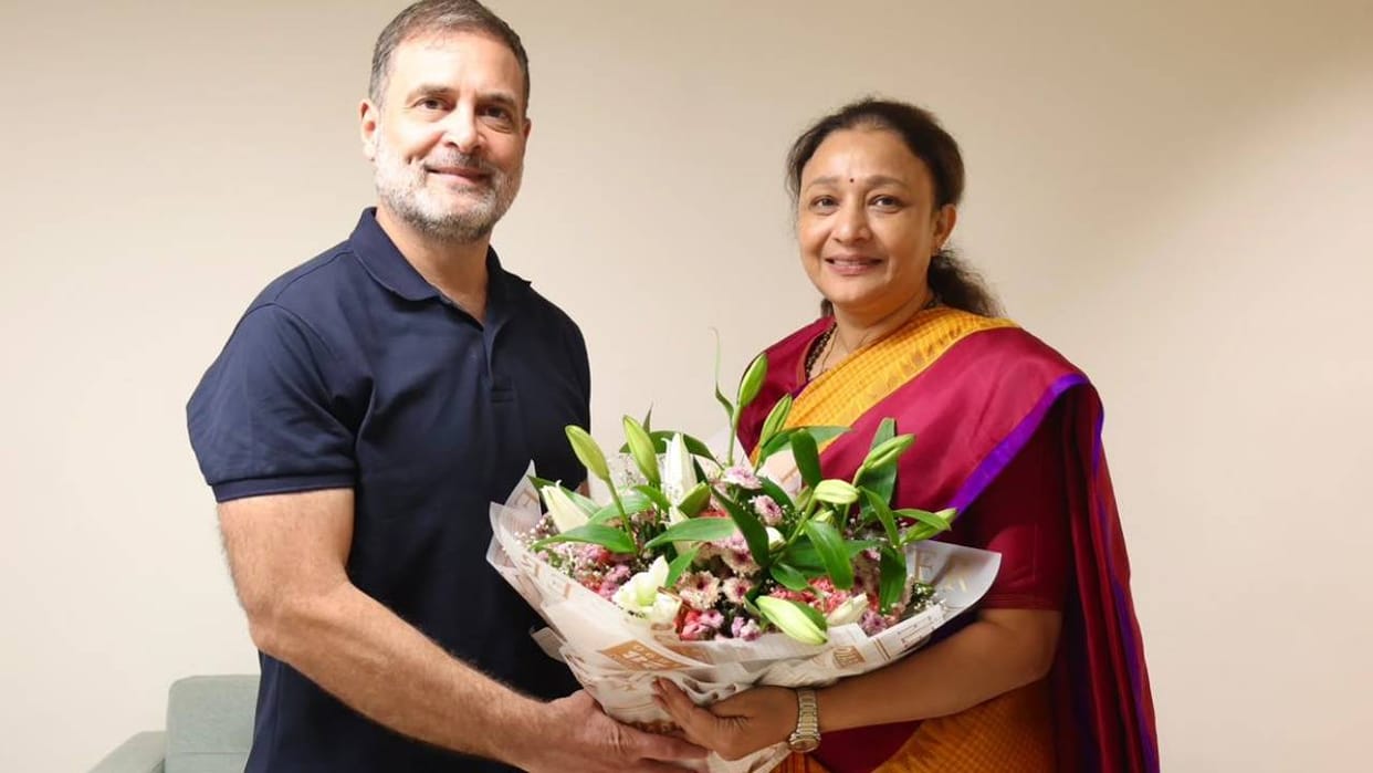 UP: Newly appointed Congress state president Aradhana Mishra met Kharge, Rahul, and Priyanka.