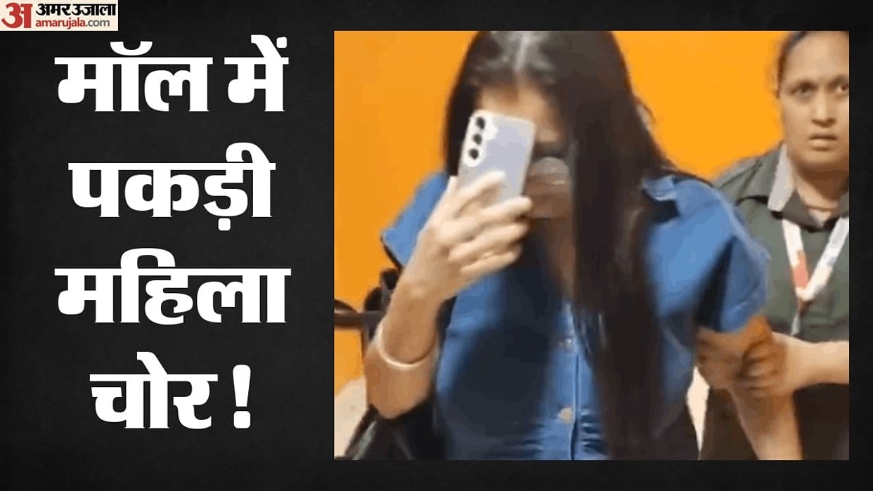 security team at Noida DLF Mall caught woman stealing