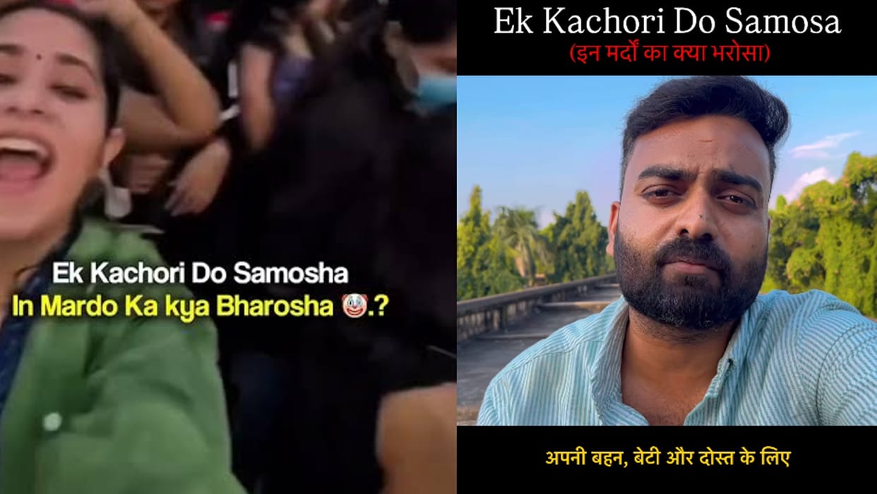 delhi women safety protest men response viral slogan
