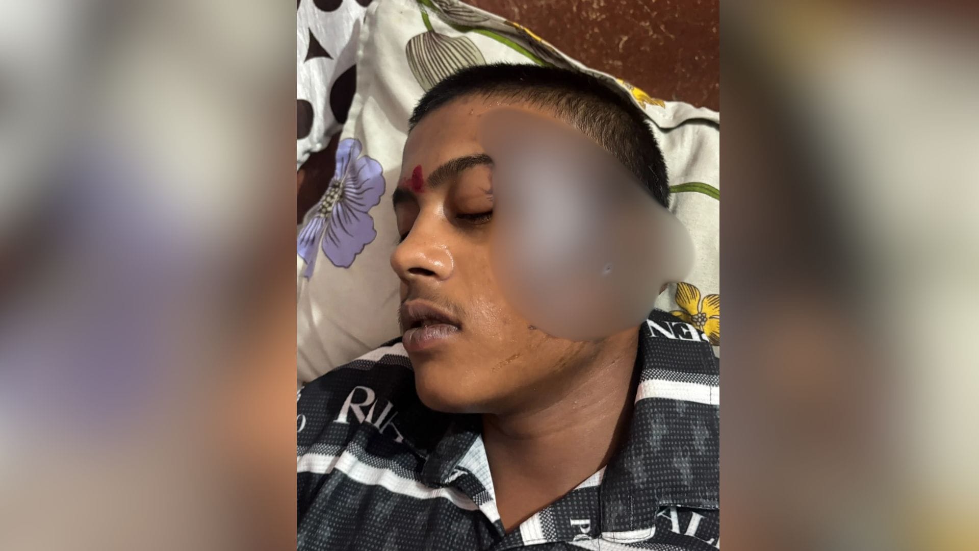 गंभीर हालत में छात्र को अस्पताल में कराया भर्ती