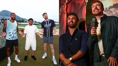 Mr Beast shares Photos with Ranbir Kapoor Hardik Pandya says Had amazing trip to India