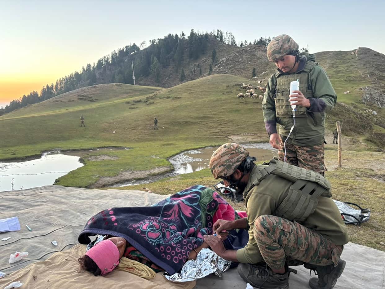 Woman remained unconscious for two hours at an altitude of 9,700 feet; Army saved her life.