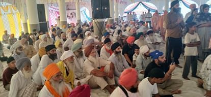 Thousands of Devotees Gather at Saifpur Gurdwara for the Birth Anniversary of Bhai Dharam Singh
