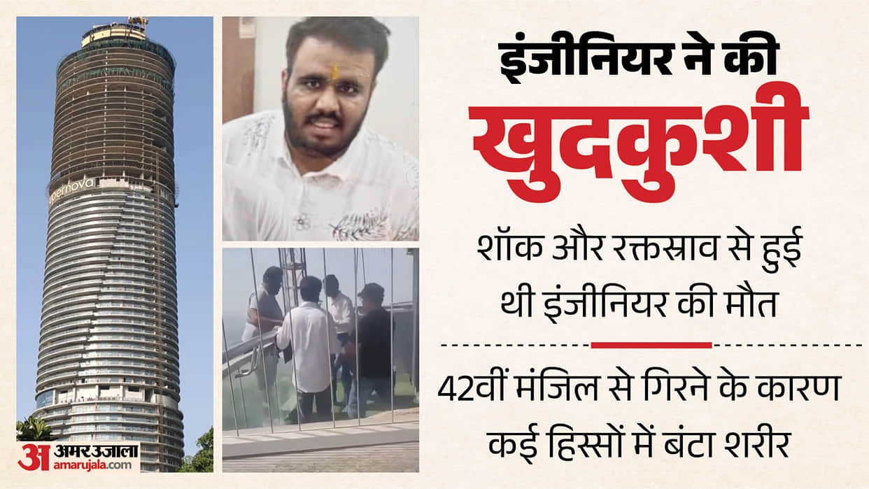 Noida suicide case Death caused by shock and hemorrhage body severed multiple parts Sambhav postmortem report