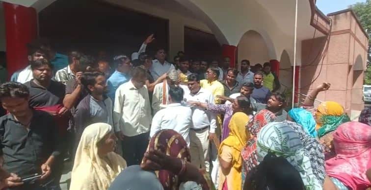 540 Sanitation Workers Protest in Mathura After Being Removed Without Salary