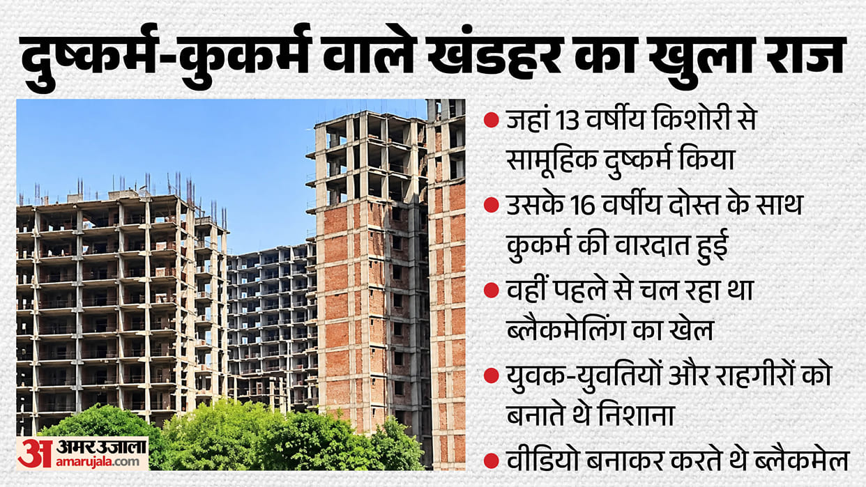 Incident at a dilapidated building in Sector-78 Greater Faridabad; revealed during police investigation