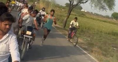 Manish Wins Running Competition in Jajau Under Village Sports Campaign