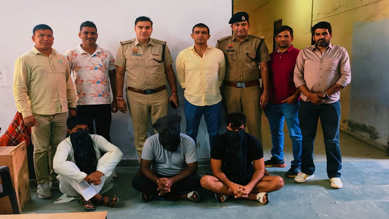 Three accused arrested in murder case of history sheeter and liquor contractor in Hisar