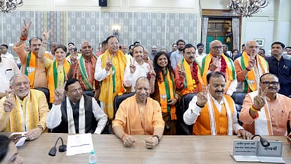 भाजपा के आठों राज्यसभा उम्मीदवारों ने दाखिल किया नामांकन