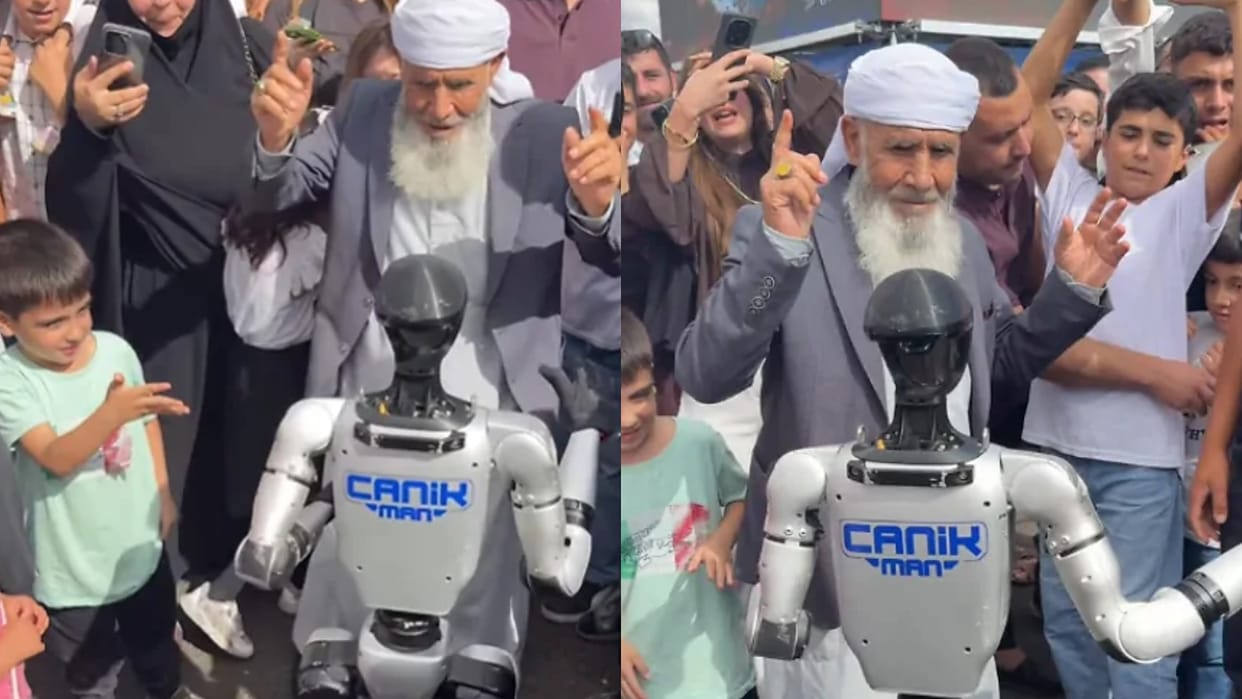 Elderly Man Dances With Humanoid Robot, Internet Loves Their Unique Jugalbandi