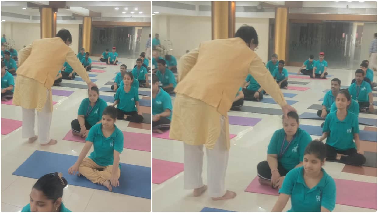 Krishna Guruji conducts a special ‘Divyang Yoga’ session in Mumbai; says- transform disability into ability