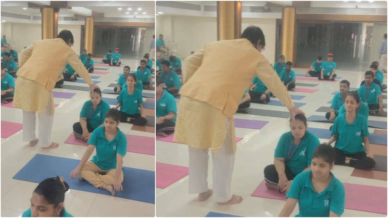 Krishna Guruji conducts a special ‘Divyang Yoga’ session in Mumbai; says- transform disability into ability
