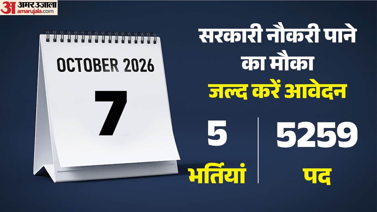 7 October 2026 Govt Jobs Last Date: UKSSSC, SSC CHSL, UPSSSC JE, UPESSC, GIMS Jobs