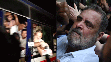 Rahul Priyanka Gandhi Protest at Akashvani Bhavan, INDIA Bloc Leaders Detained