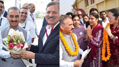 सीएम सुक्खू का बिलासपुर में स्वागत।